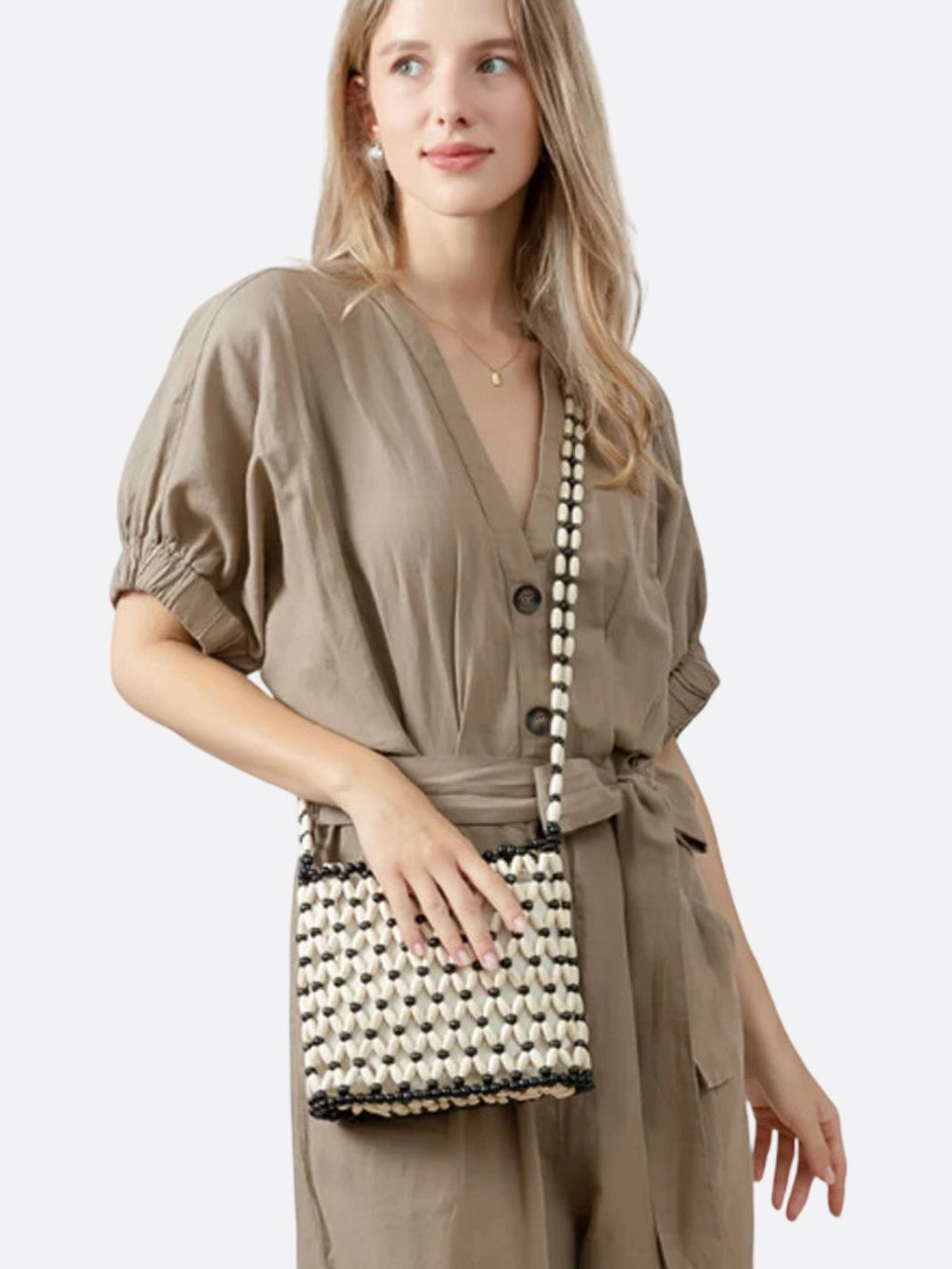 sac bandoulière perle
