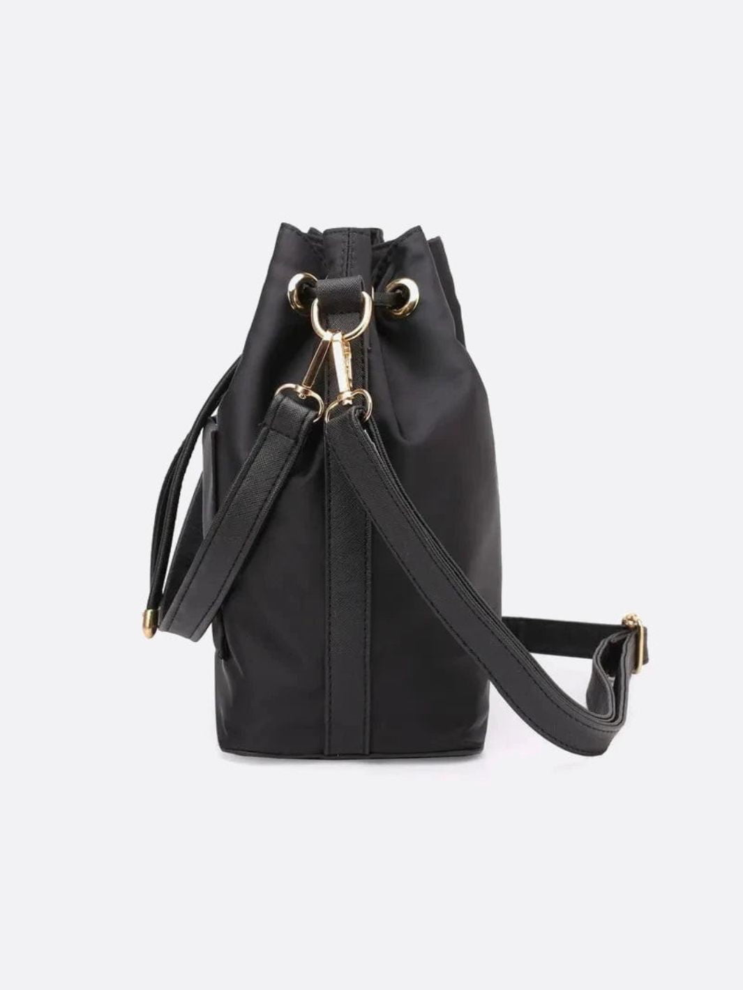 Canvas bucket bag