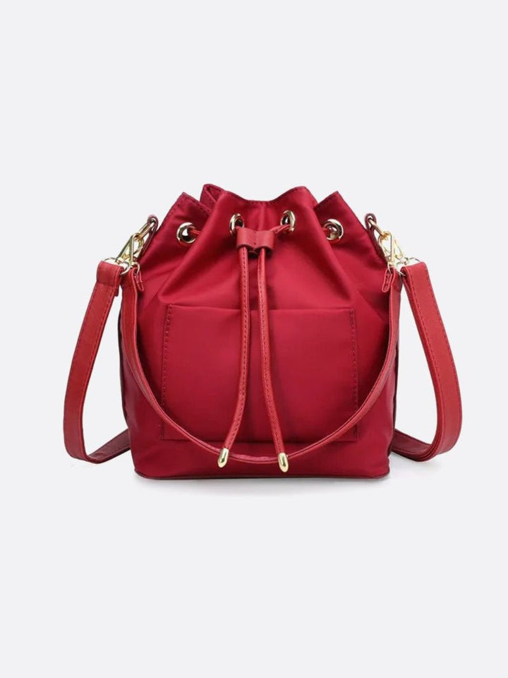 Sac seau toile rouge